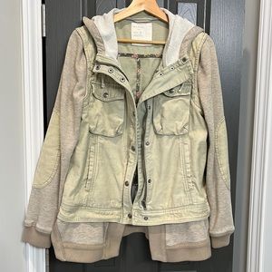 Free People Utility Cargo Hoodie Jacket